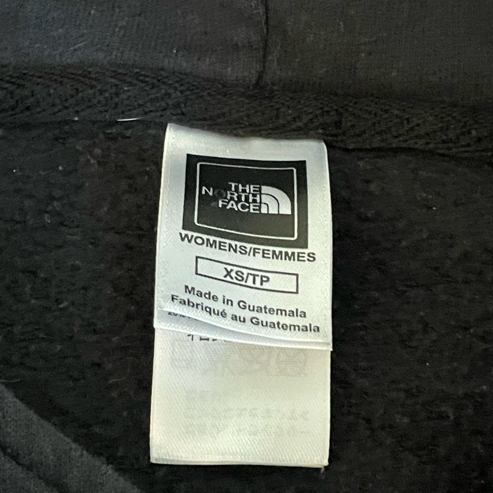 NORTH FACE Asymmetrical zip Hoodie. Black. Size XS - Picture 3 of 4